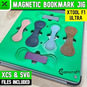 xTool F1 ultramagnetische bladwijzermal, leren bladwijzermal, xTool F1 ultramal, xTool mal, PU-leer lasergravuremal, Samcraft