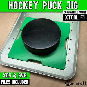 xTool F1 hockeypuckmal, xTool fiberlasermal, xTool-mal, XCS-bestand, Samcraft