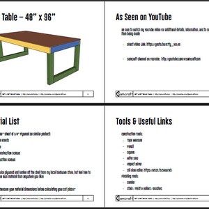 Workbench Plans, Work Table, DIY Table, Woodworking Plan, Construction ...