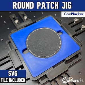 Ronde patchmal voor ComMarker-lasers | Lasergegraveerde hoedpatches | Gemaakt in de VS door Samcraft