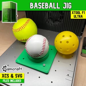 xTool F1 Ultra: Baseboll, softboll, pickleballjigg (XCS- och SVG-filer)
