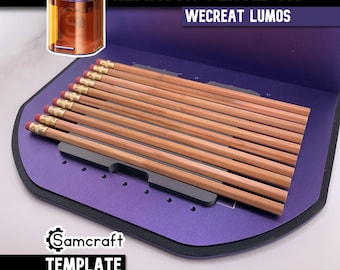 Plantilla de lápiz WeCreat Lumos: herramienta de grabado láser con lápiz hexagonal