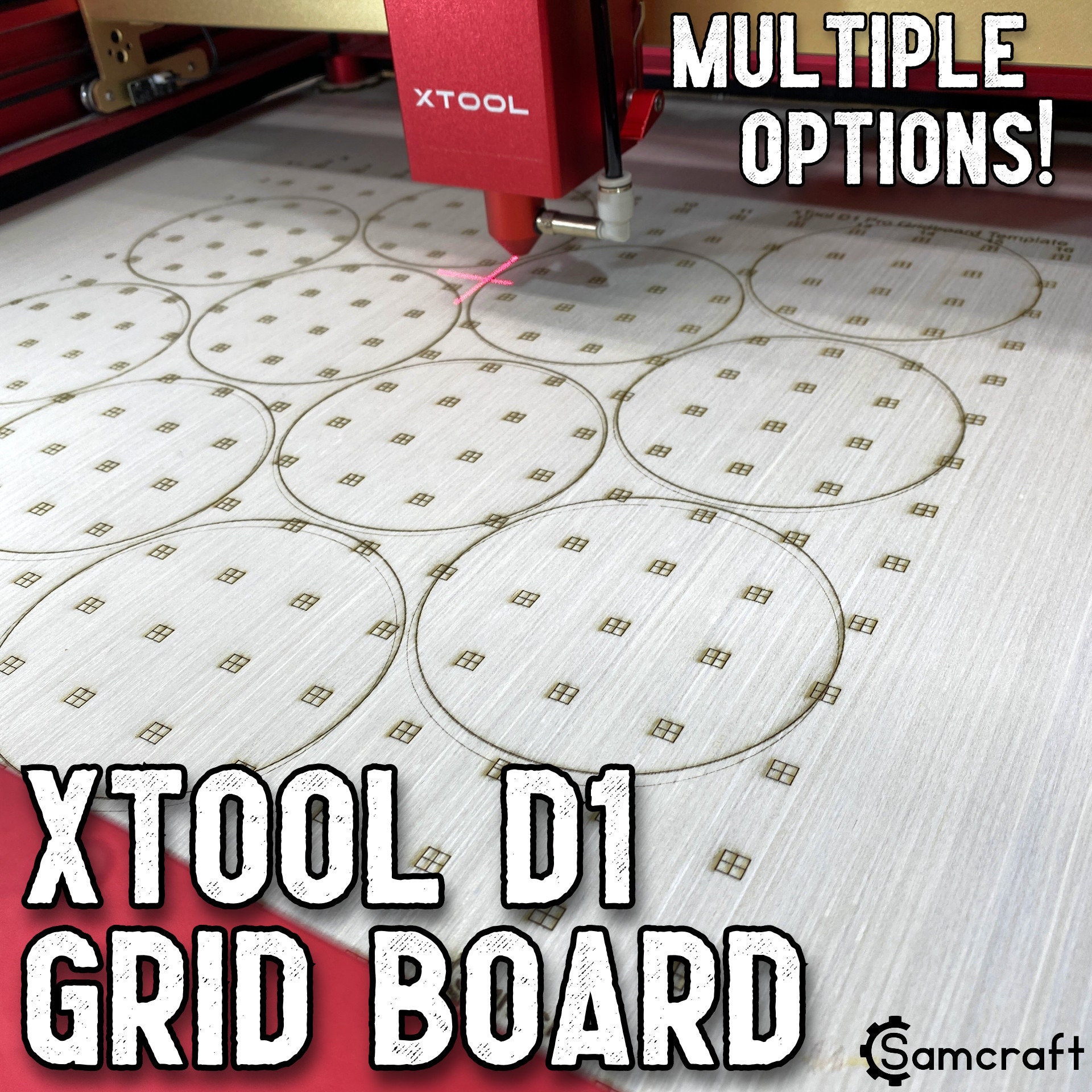 Xtool D1 Pro Grid Wasteboard File Digital Download Laser Etsy