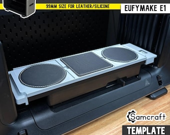 Drink Coaster Jig for eufyMake E1 UV Printer - Leatherette & Silicone 99mm