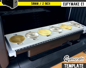 Metal Coin Jig (50mm) for eufyMake E1 UV Printer