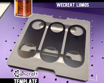 WeCreat Lumos Bottle Opener Jig – Engraving Tool, Metal Keychain (SVG Template)