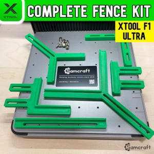 Juego de rieles guía para vallas y accesorios xTool F1 Ultra, plantilla láser, plantilla F1 Ultra, accesorio F1 Ultra, valla universal, valla láser, Samcraft