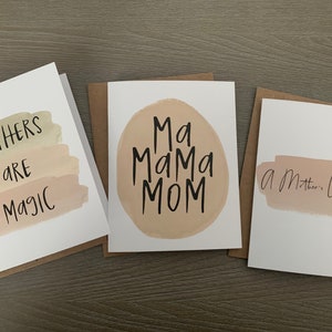 Jeu de cartes de fête des mères Carte de fête des mères Lot de 3 cartes de fête des mères Lot de 6 cartes vierges pour la fête des mères avec enveloppe Cartes de bonne fête des mères