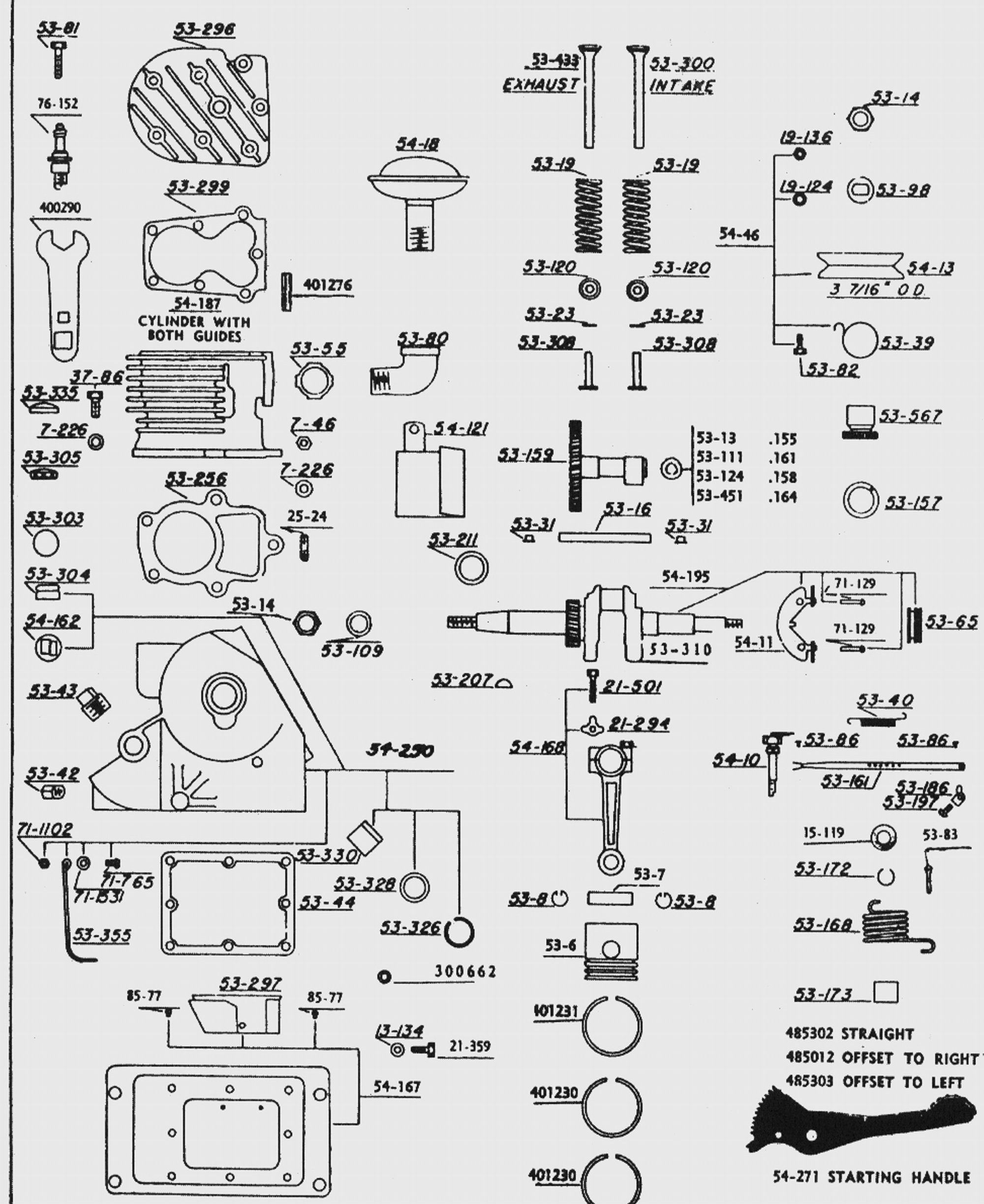Johnson Iron Horse 400 Series Parts Catalog Etsy