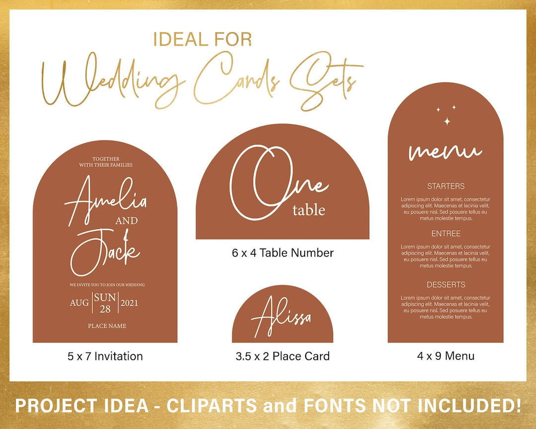Full Simple Arch Shape SVG Template, Png, Canva, Cricut, Instant ...