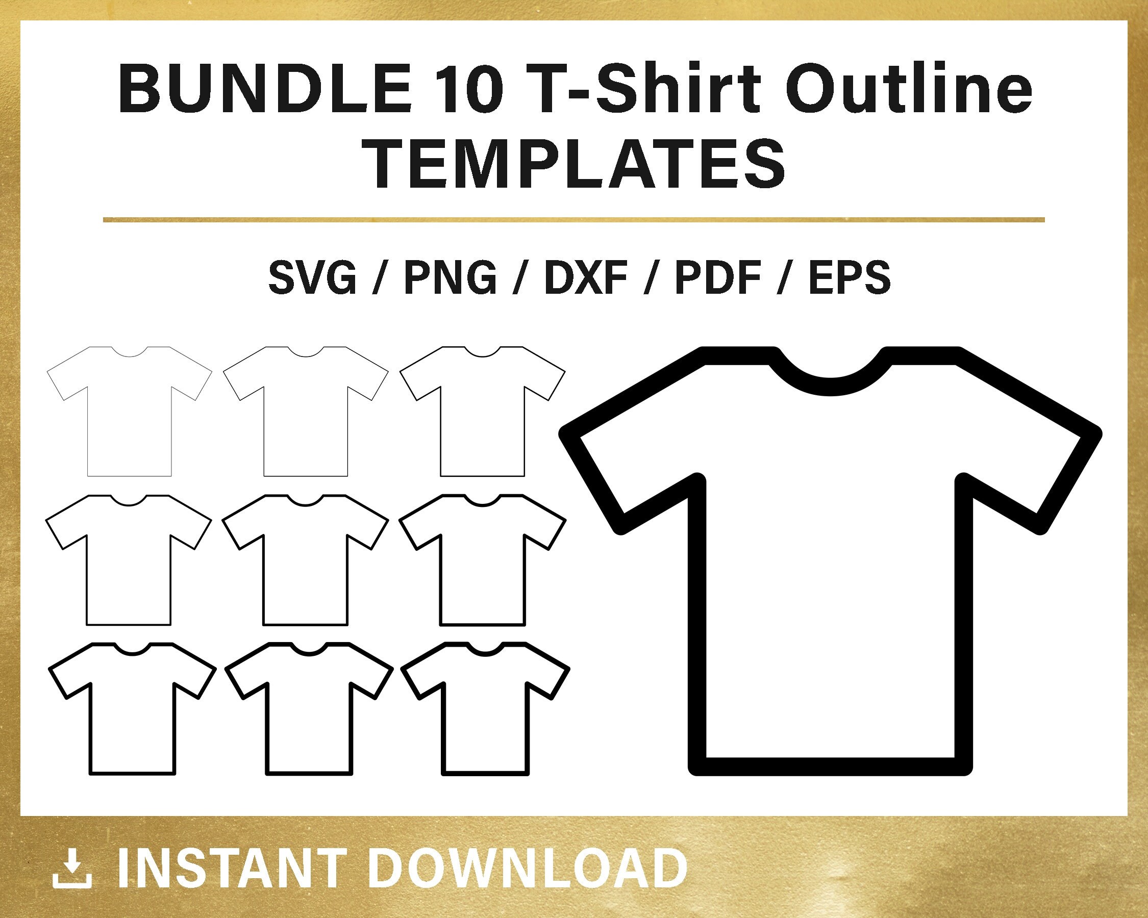 T shirt outline hot sale template