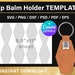 Chapstick Holder BLANK Template for Sublimation Canva - Etsy