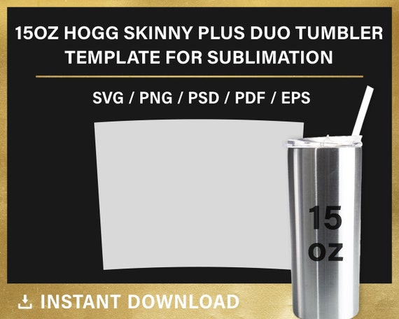 Bundle, 12 HOGG Tumblers, Blank Template for Sublimation, Full