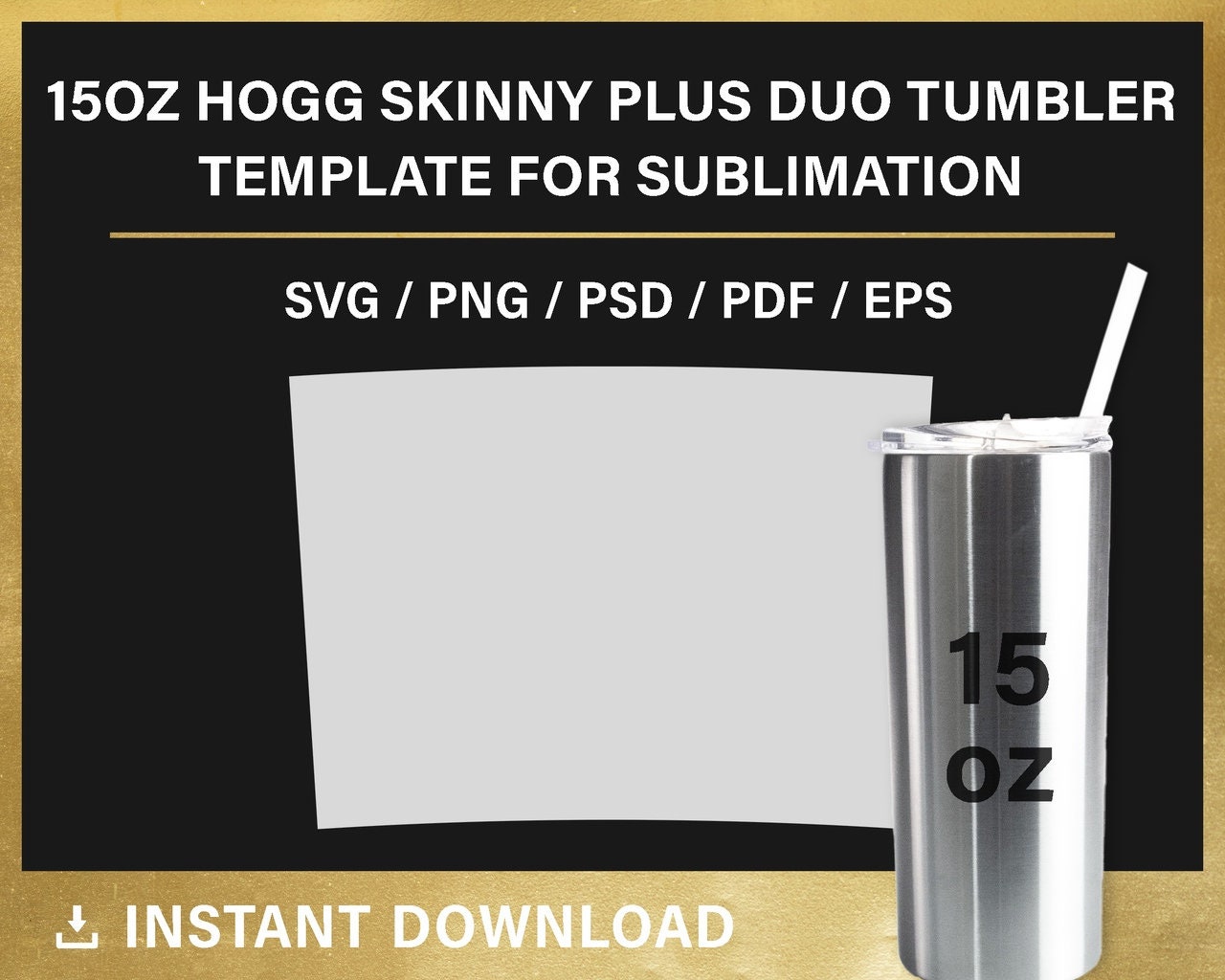 Bundle 12 HOGG Tumblers Blank Template for Sublimation Full Etsy