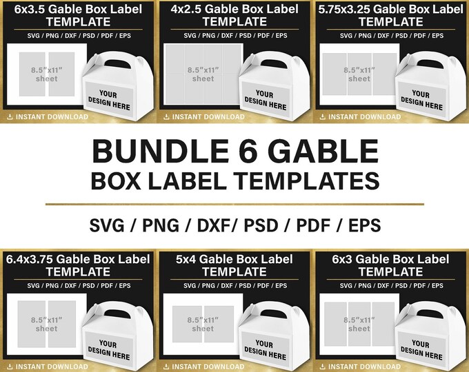 Treat Bag Topper Blank Label Template DIY Wrapper Template - Etsy