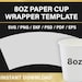 Bundle Paper Cup BLANK Template 4oz 8oz 9oz 12oz 16oz - Etsy