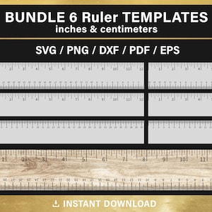 Laser Cut Self Centering Ruler 12 1 4 Thick -Imperial