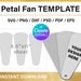 Petal Fan Blank Template Paddle Fan Wedding Fan Printable - Etsy