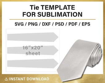 tie template etsy