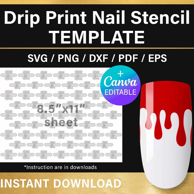 Nail Art Blood Drip - Etsy