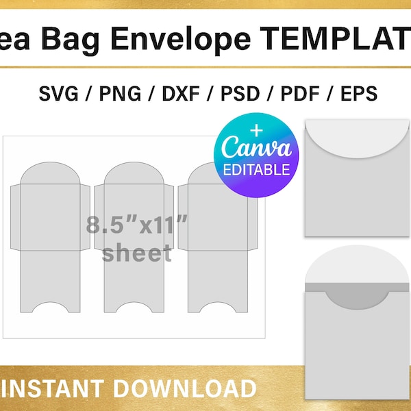 Printable Tea Bag - Etsy