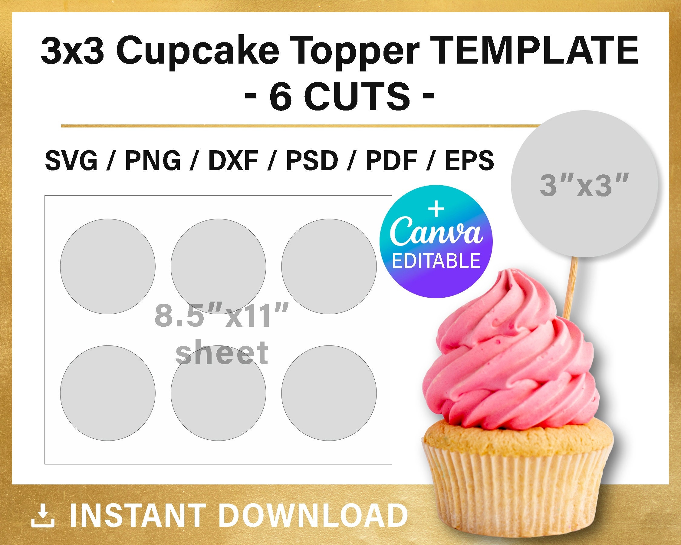 What Size Are Cupcake Toppers? - The Cupcake!