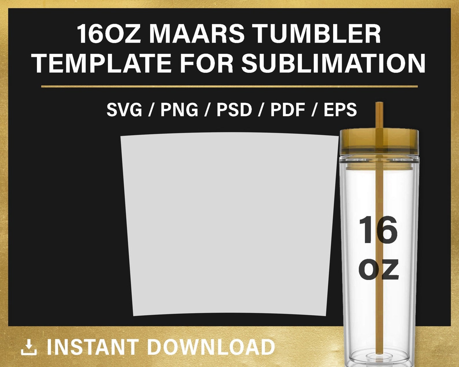 Bundle 50 Tumbler BLANK Template for Sublimation 12oz 16oz Etsy Canada