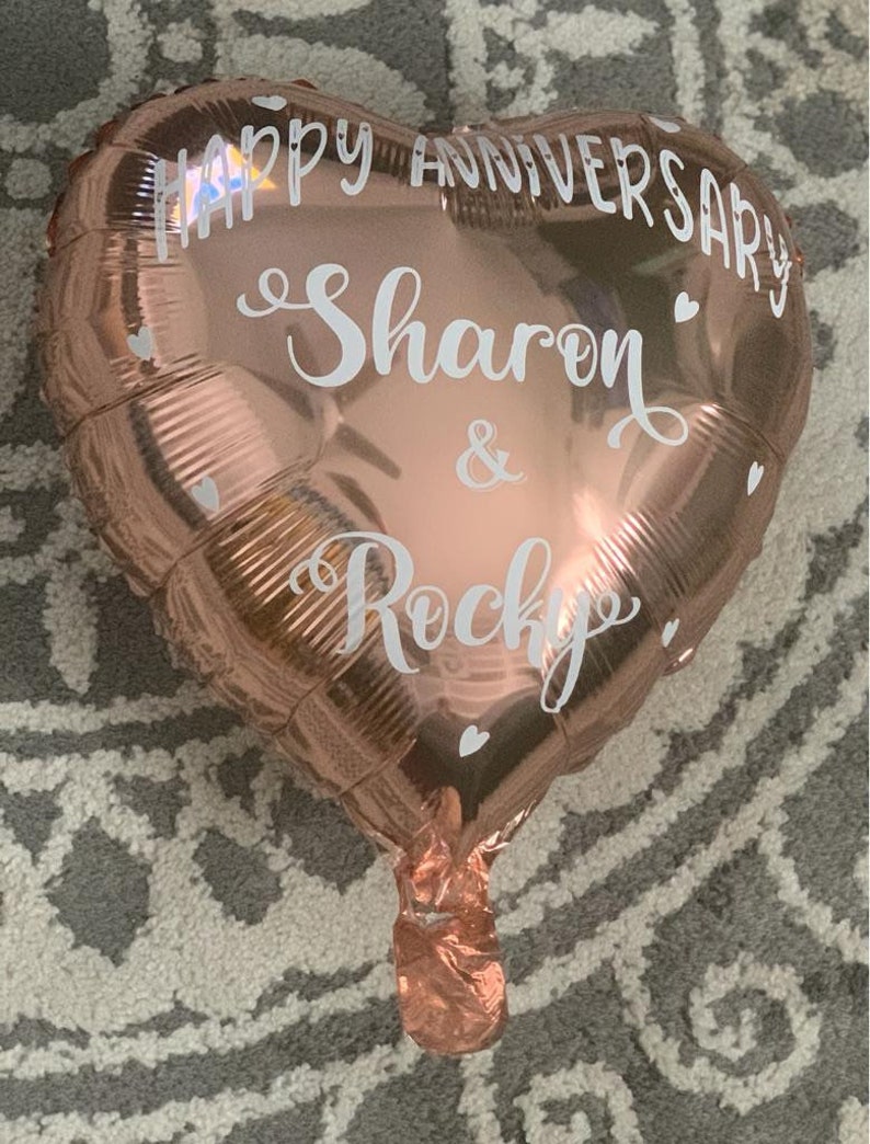 Custom Balloon Birthday Party Favors Anniversary Wedding Rose Gold Party Favors Celebrate