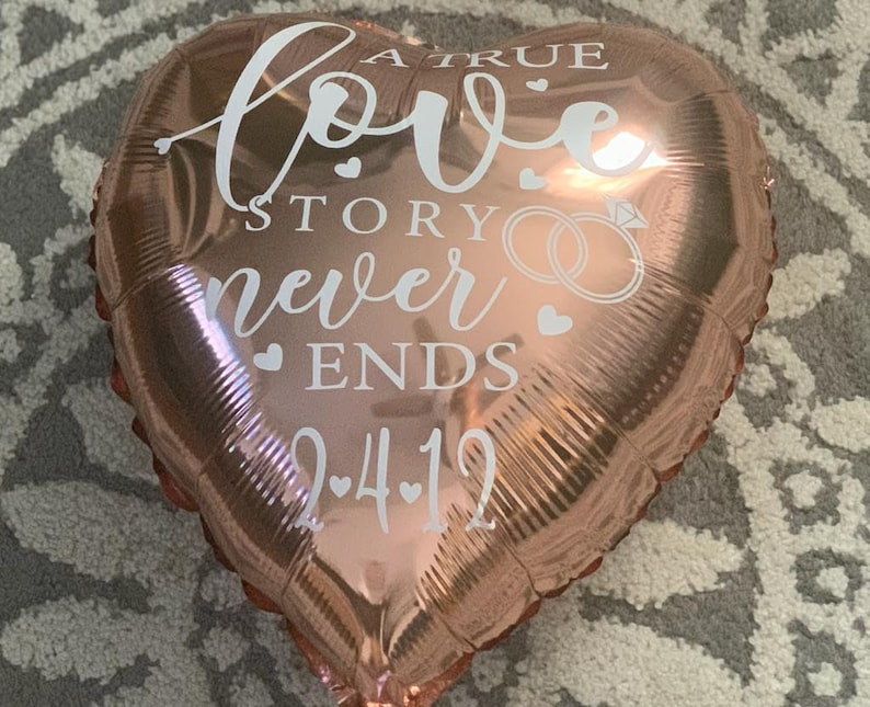 Custom Balloon Birthday Party Favors Anniversary Wedding Rose Gold Party Favors Celebrate