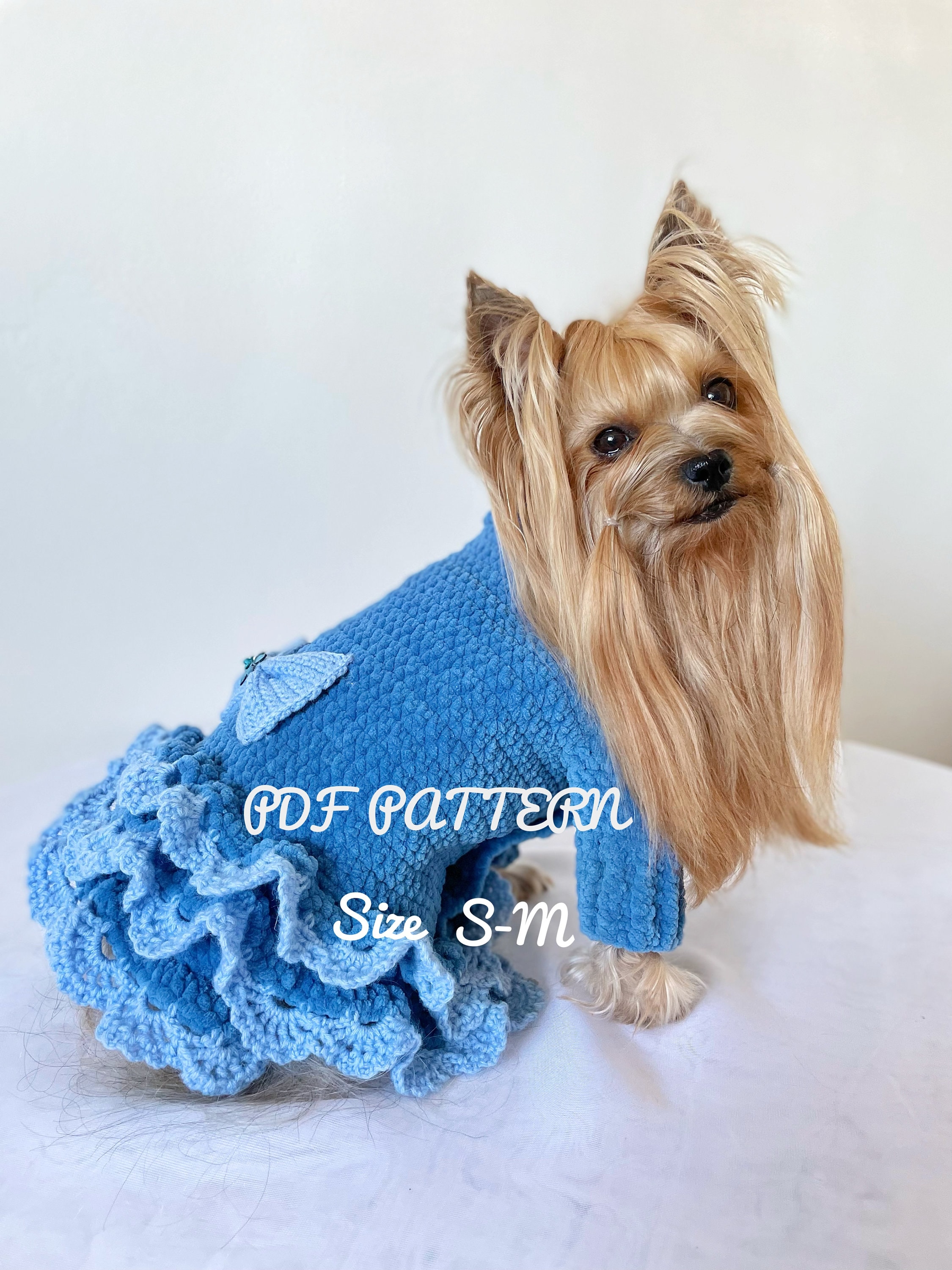 Crochet yorkie sweater best sale pattern