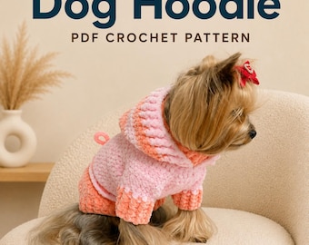 Dog Hoodie Crochet Pattern | PDF Download