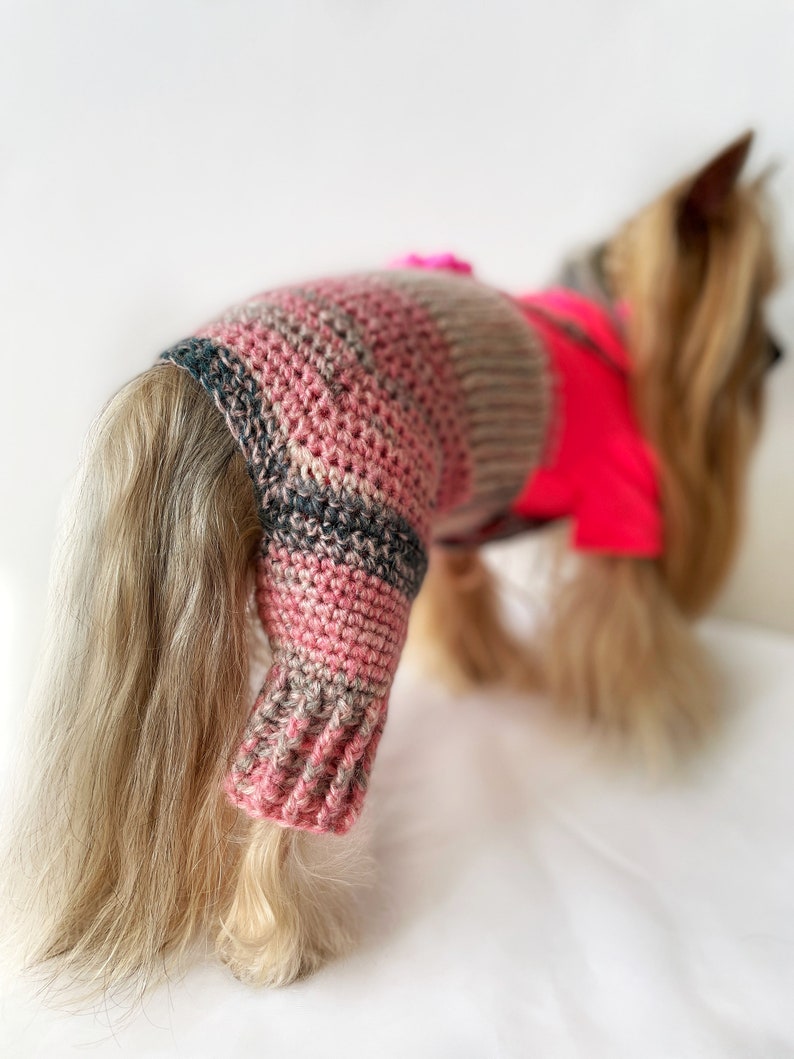 crochet dog clothes sweater pattern