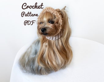 Crochet Dog Snood Pattern: Small Dog Headband (PDF File)