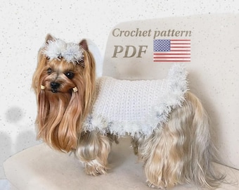 Crochet Dog Sweater Pattern | Bulky Yarn Pet Outfit (PDF)