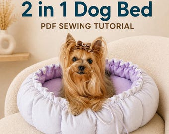 Dog Bed Sewing Tutorial: DIY Dog & Cat Mat (PDF File)