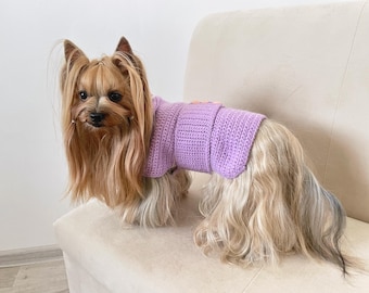 Crochet Dog Vest Pattern: Small Dog Clothes, Pet Sweater DIY (PDF File)