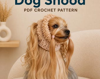 Dog Snood Crochet Pattern: Small Dog Headband (PDF File)
