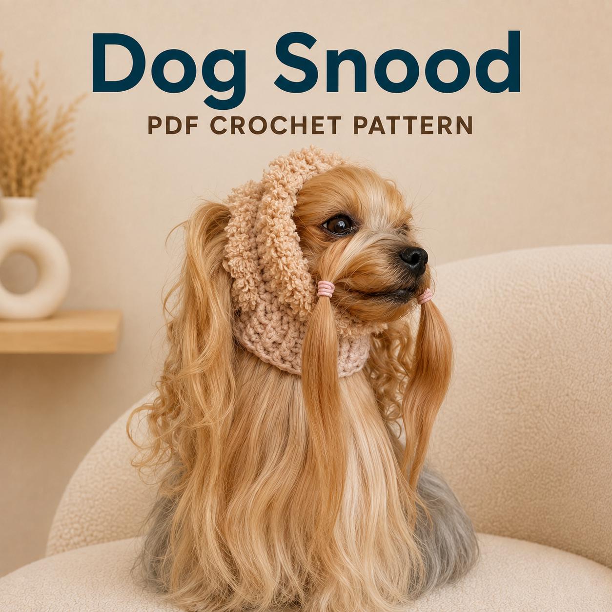 18 Dog Snood Crochet Patterns for Cozy, Cute, and Practical Pet Wear 13 Dog Snood Crochet Pattern: Small Dog Headband