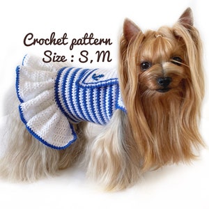 Modello di vestito all'uncinetto per cani: vestiti per piccoli animali (file PDF)