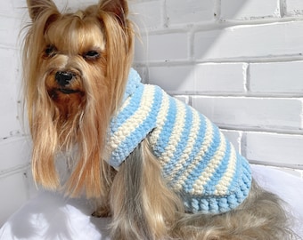 Crochet Dog Sweater Pattern: Easy Plush Coat (PDF File)
