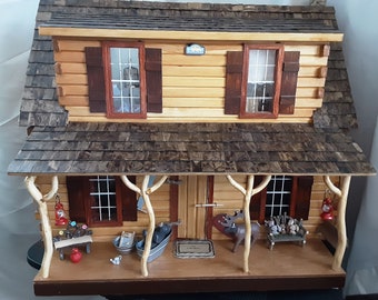 Barbie log cabin shop