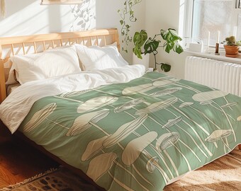 Mybedshare Mushroom Duvet Cover Twin Size, 3 Pieces Pink Yellow 並行輸入品