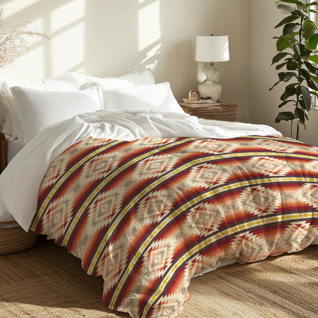 Multicolor Navajo Southwestern Bedding Duvet Cover Etsy