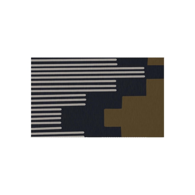 Navy and Olive Green Minimalist Southwestern Design Outdoor Rug Etsy