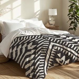 Black And White Tribal Pattern Aztec Bedding Southwestern Duvet Cover
