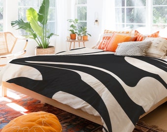 Abstract Contemporary Design In Cream And Black Duver Cover