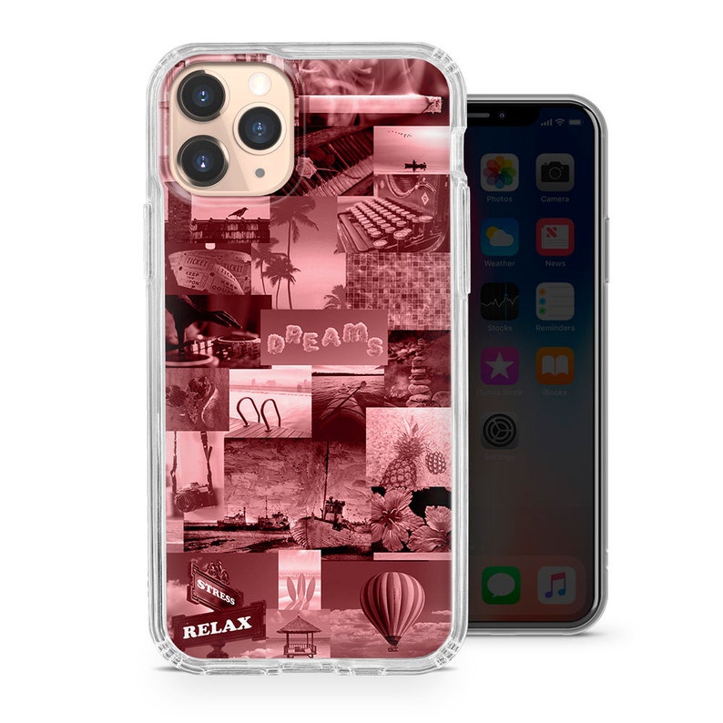7 6+ XR X Aesthetic Collage Phone Case Abstract Cover for iPhone 12 Pro Max 8 XS 11 Mini