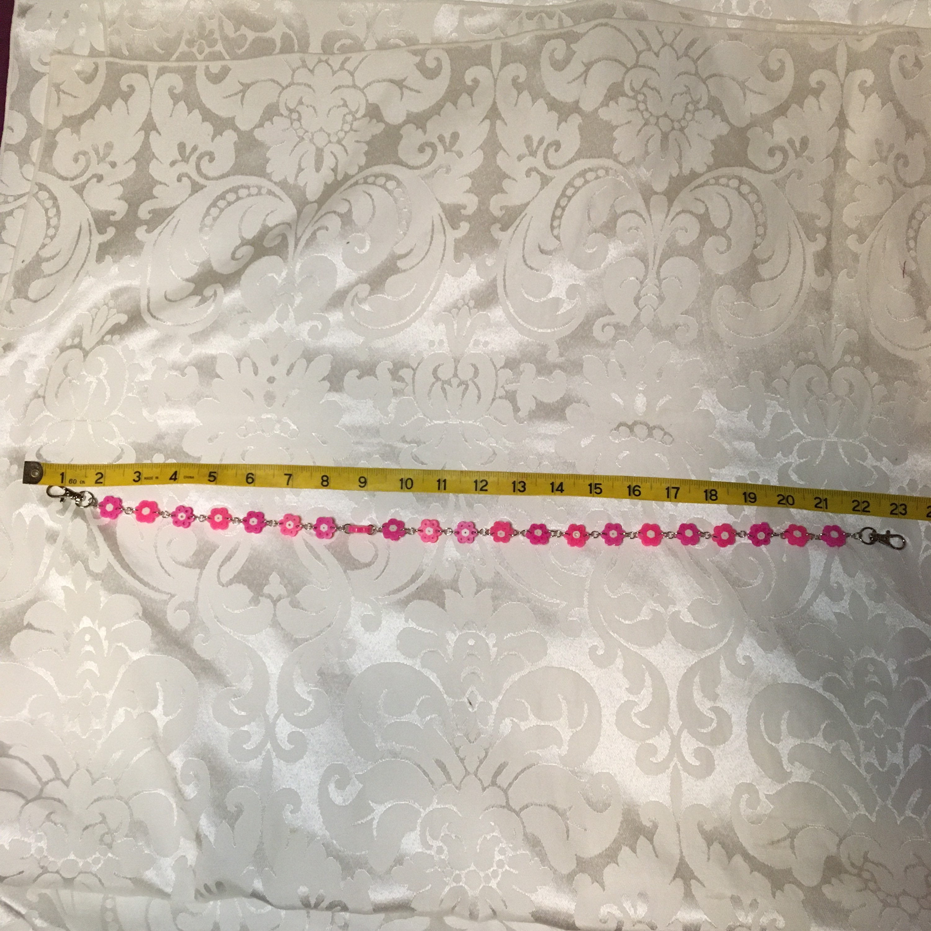 Perler Bead Flower Belt Chain Etsy