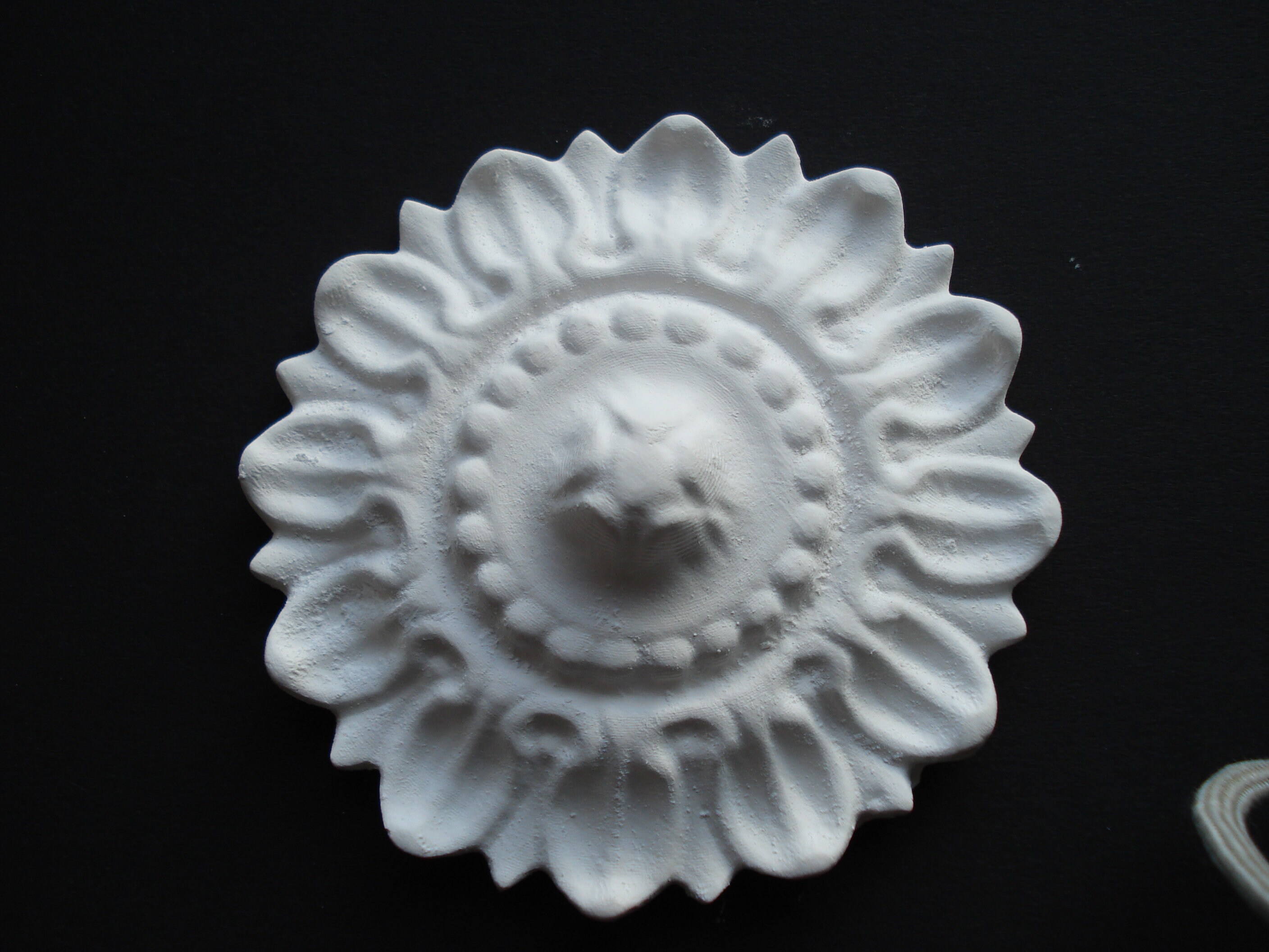 Plaster ornaments x 4 items Etsy