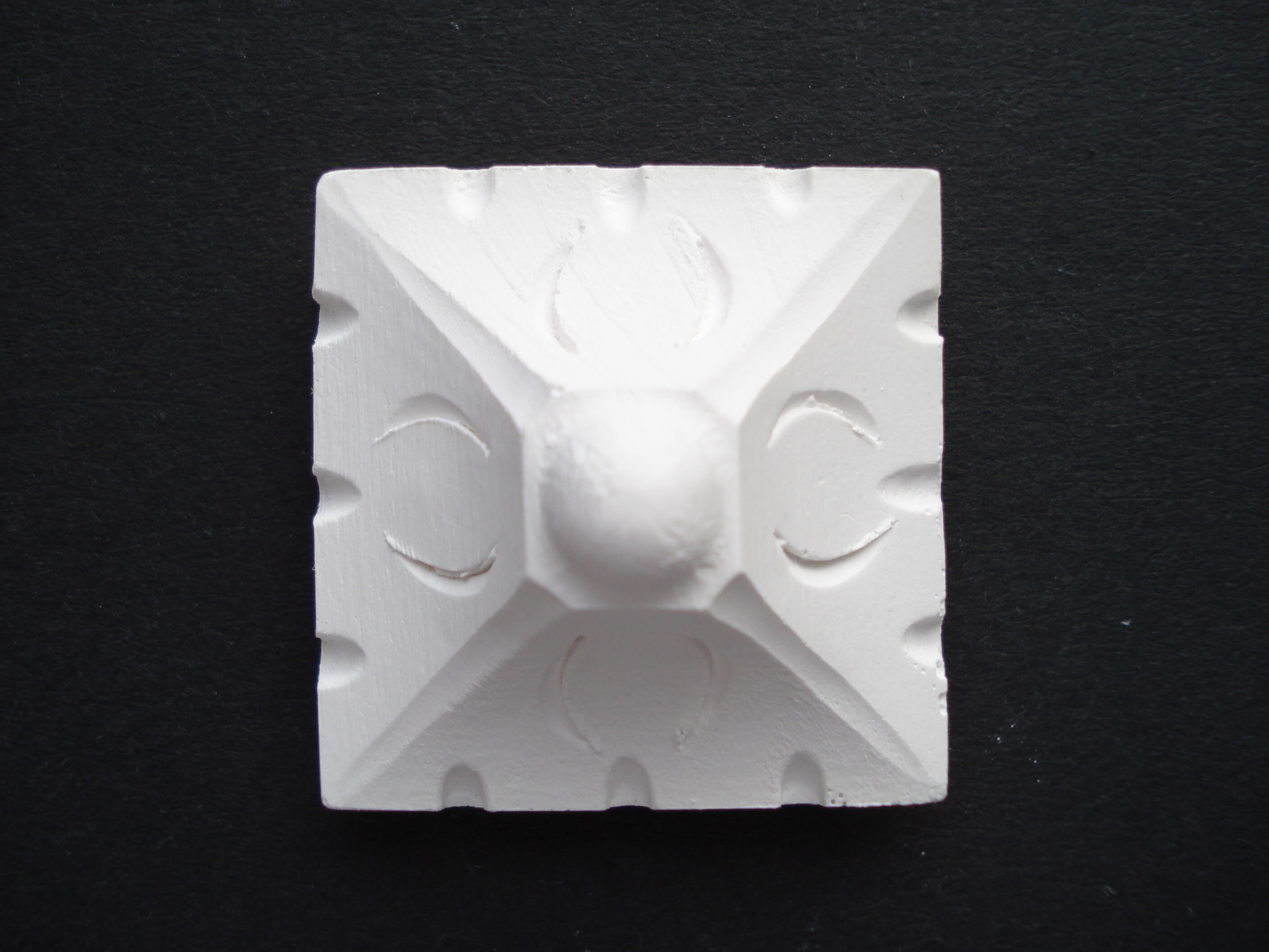 Plaster ornaments x 5 items Etsy